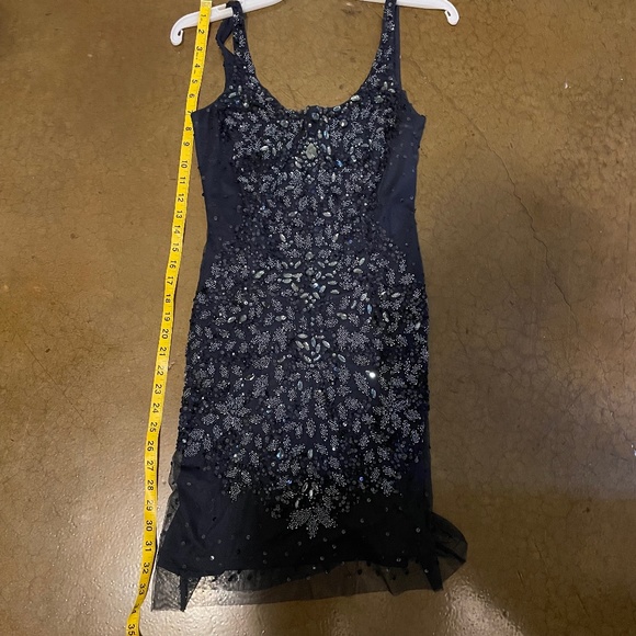 Adrianna Papell Blue Sequin Dress - Picture 8 of 10